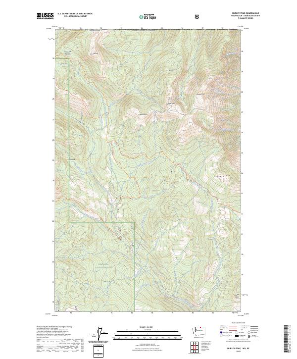 US Topo 7.5-minute map for Hurley Peak WABC