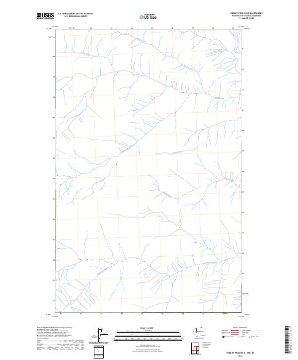 US Topo 7.5-minute map for Hurley Peak OE N WABC