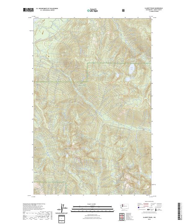 US Topo 7.5-minute map for Illabot Peaks WA