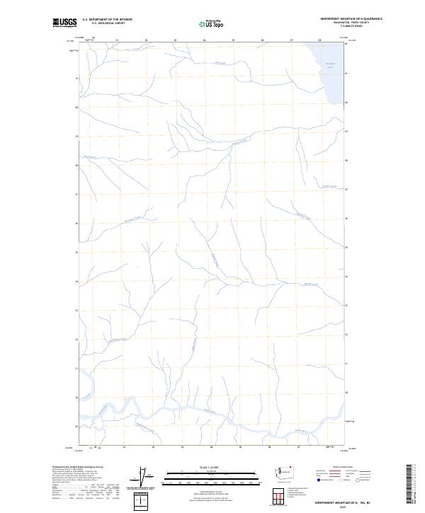 US Topo 7.5-minute map for Independent Mountain OE N WABC