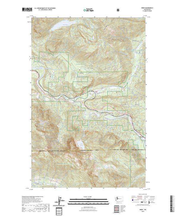 US Topo 7.5-minute map for Index WA