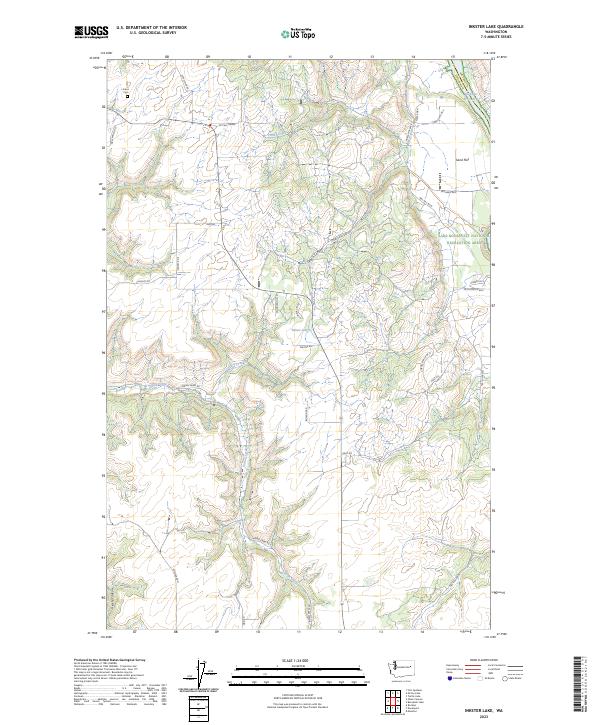 US Topo 7.5-minute map for Inkster Lake WA