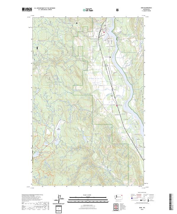 US Topo 7.5-minute map for Ione WA