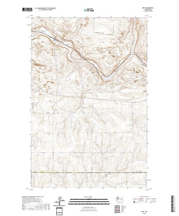 US Topo 7.5-minute map for Irby WA