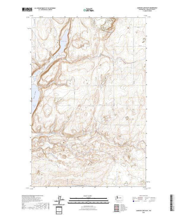 US Topo 7.5-minute map for Jameson Lake East WA