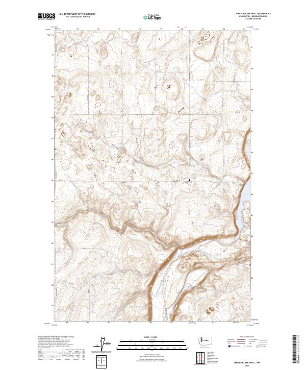 US Topo 7.5-minute map for Jameson Lake West WA