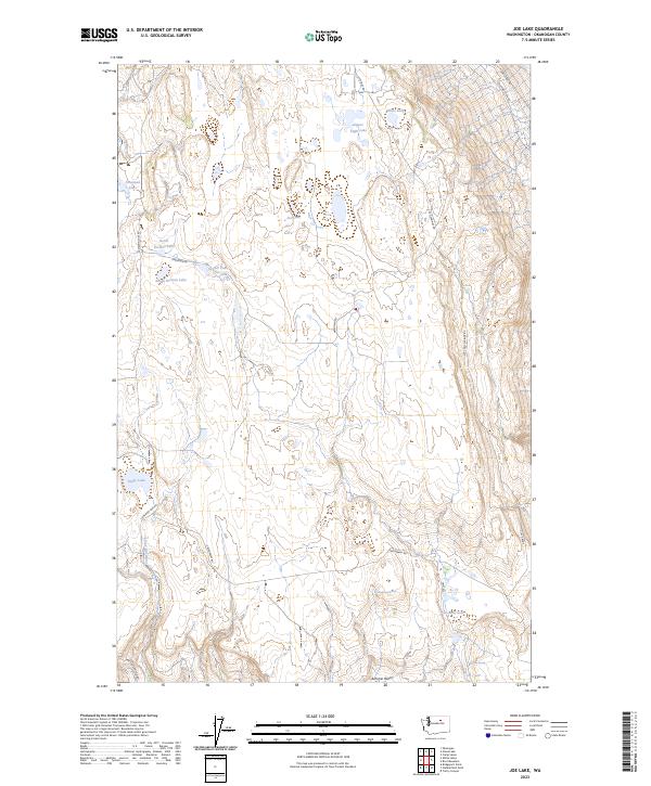 US Topo 7.5-minute map for Joe Lake WA