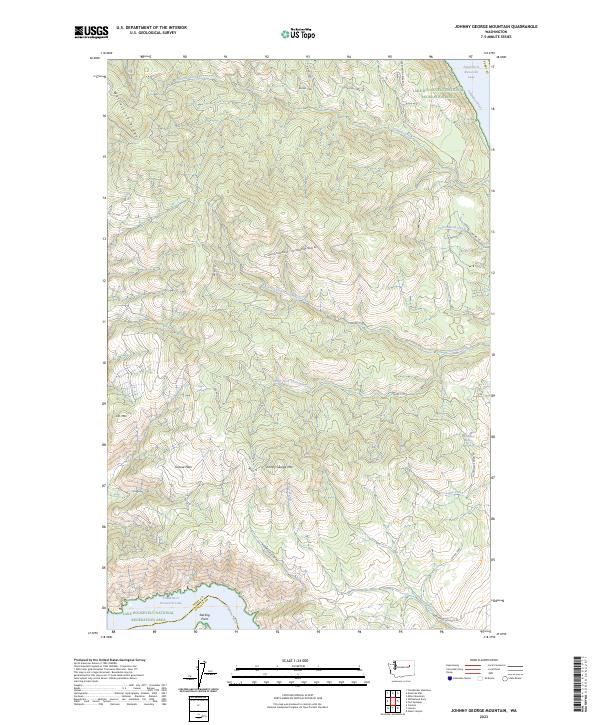 US Topo 7.5-minute map for Johnny George Mountain WA