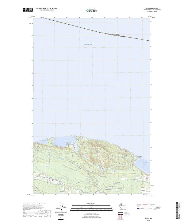 US Topo 7.5-minute map for Joyce WA