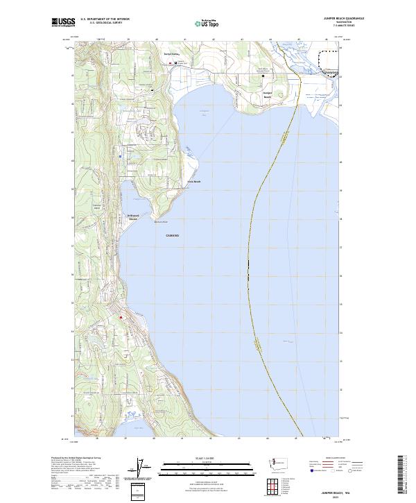 US Topo 7.5-minute map for Juniper Beach WA