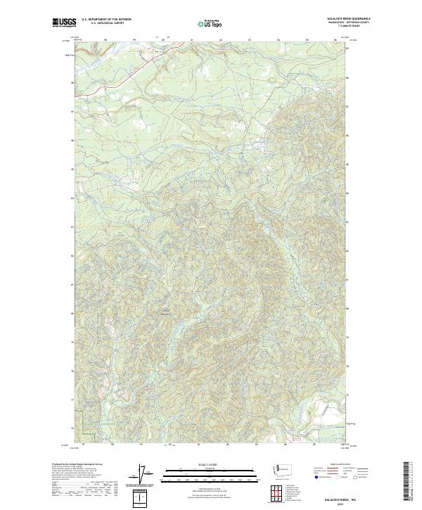 US Topo 7.5-minute map for Kalaloch Ridge WA