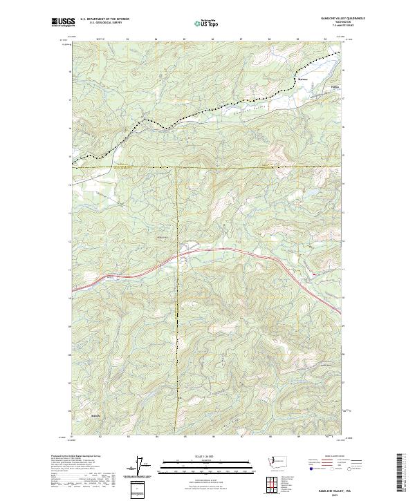 US Topo 7.5-minute map for Kamilche Valley WA