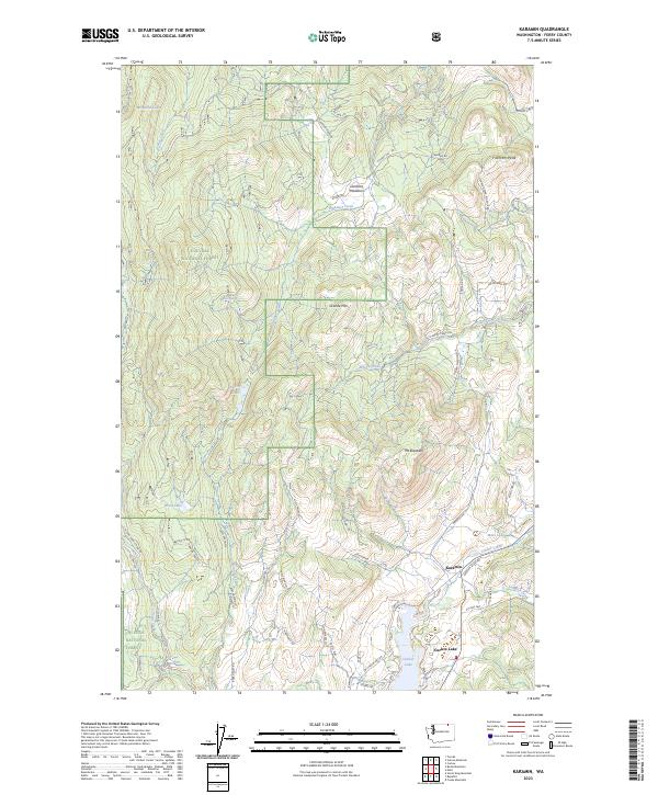 US Topo 7.5-minute map for Karamin WA