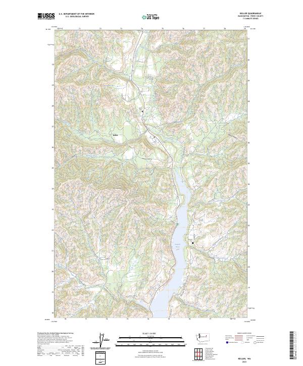 US Topo 7.5-minute map for Keller WA