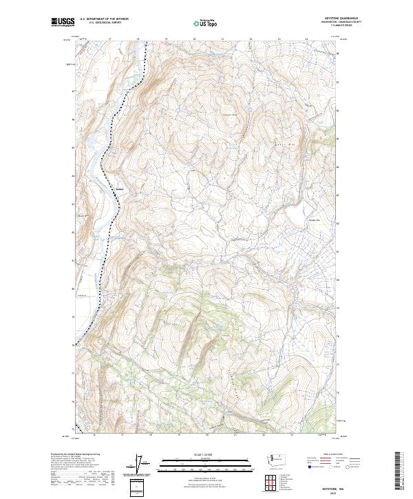 US Topo 7.5-minute map for Keystone WA