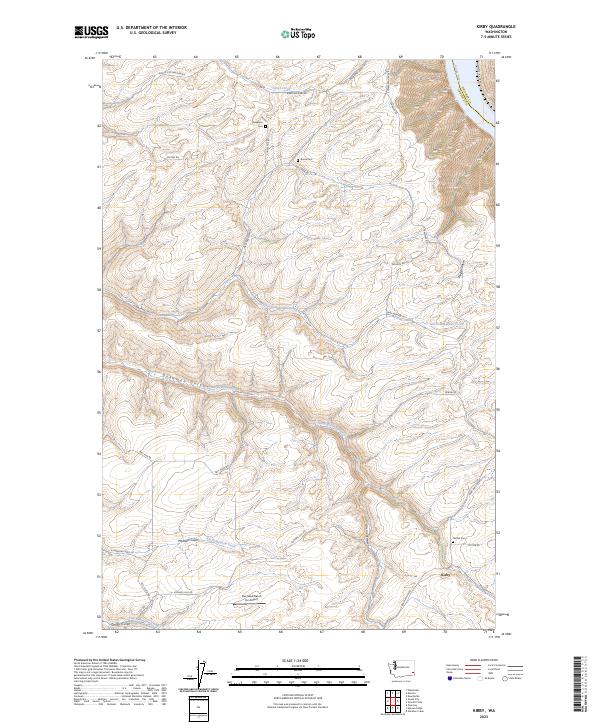 US Topo 7.5-minute map for Kirby WA