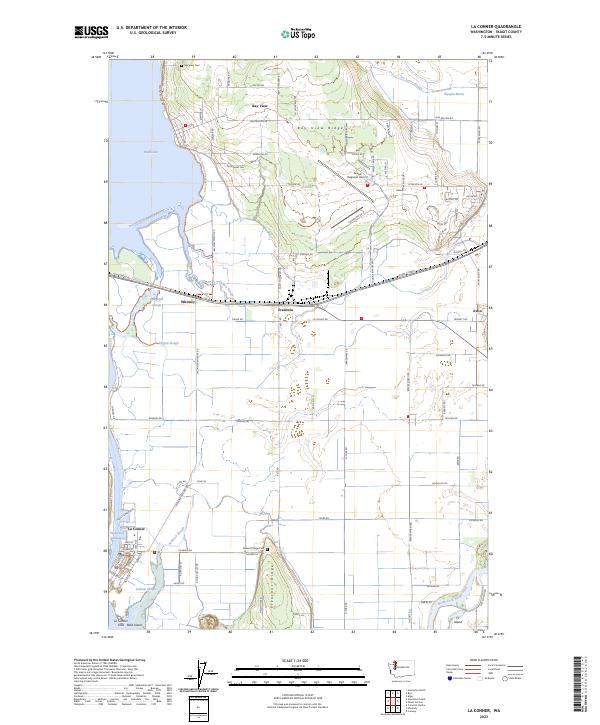 US Topo 7.5-minute map for La Conner WA