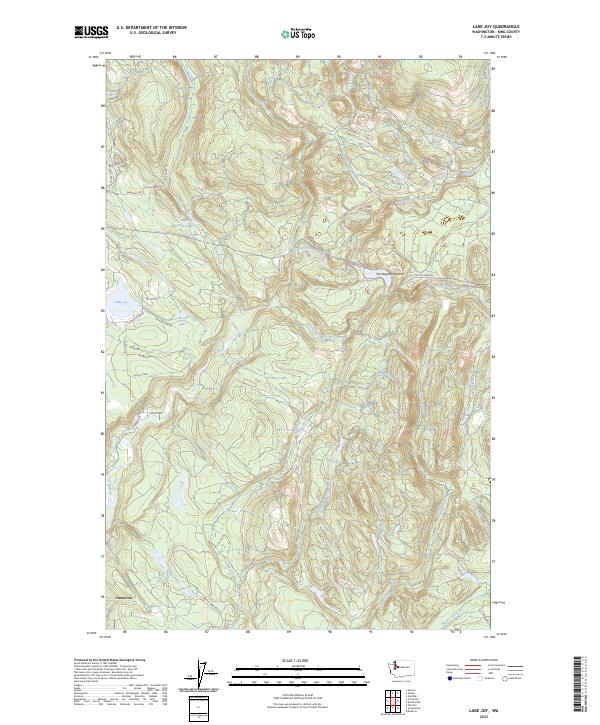 US Topo 7.5-minute map for Lake Joy WA