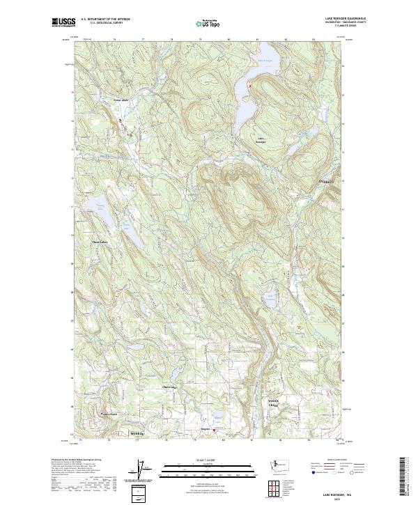 US Topo 7.5-minute map for Lake Roesiger WA