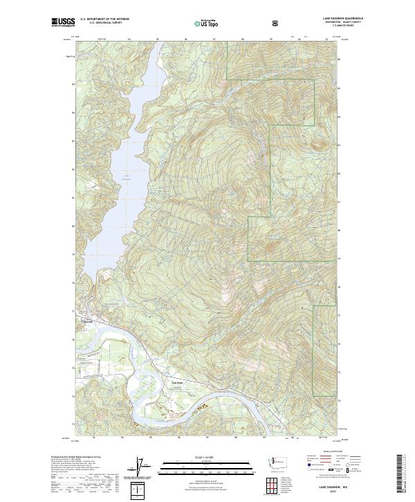 US Topo 7.5-minute map for Lake Shannon WA