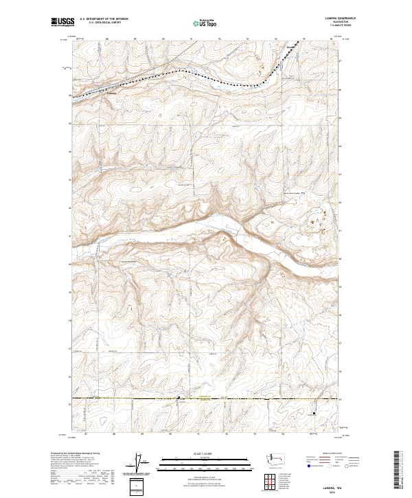 US Topo 7.5-minute map for Lamona WA