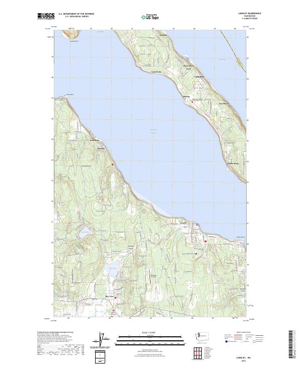 US Topo 7.5-minute map for Langley WA