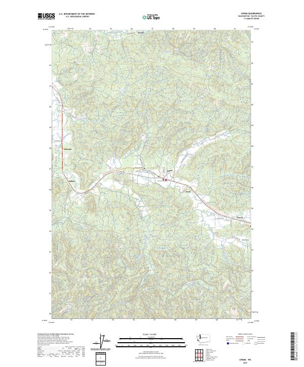 US Topo 7.5-minute map for Lebam WA