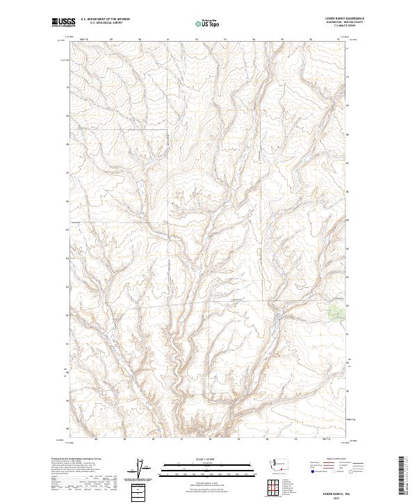 US Topo 7.5-minute map for Lenzie Ranch WA