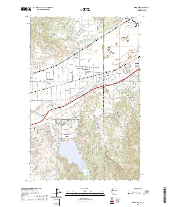 US Topo 7.5-minute map for Liberty Lake WAID