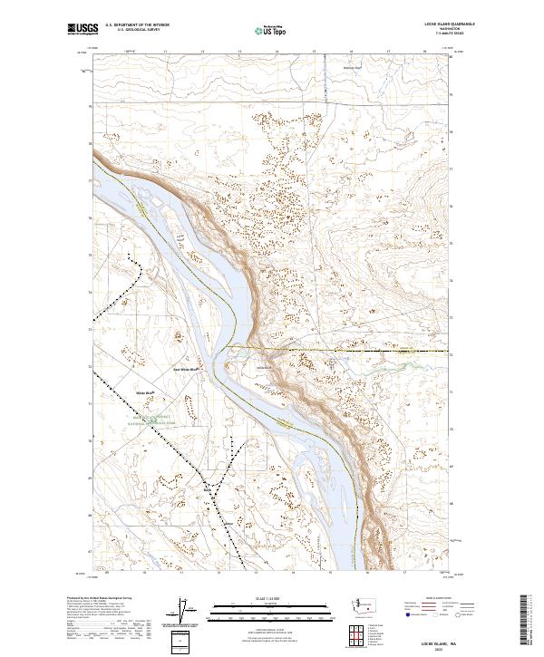 US Topo 7.5-minute map for Locke Island WA