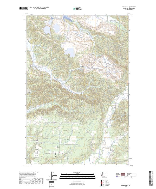 US Topo 7.5-minute map for Logan Hill WA