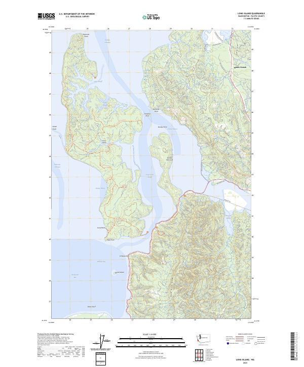 US Topo 7.5-minute map for Long Island WA