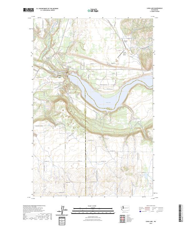 US Topo 7.5-minute map for Long Lake WA