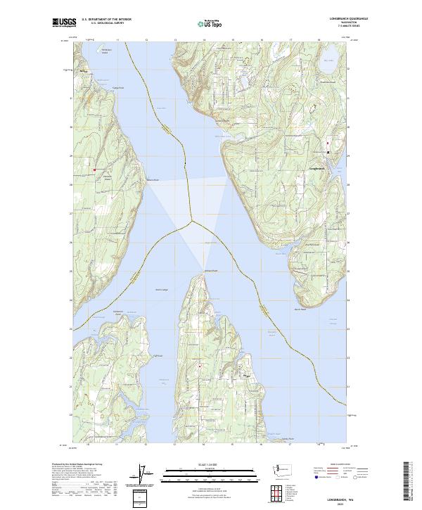 US Topo 7.5-minute map for Longbranch WA