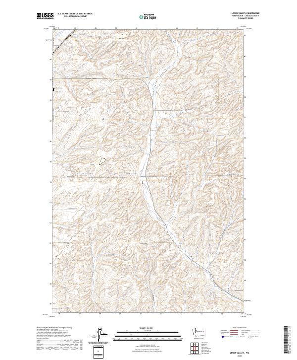 US Topo 7.5-minute map for Lords Valley WA