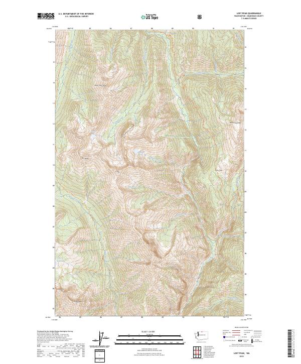 US Topo 7.5-minute map for Lost Peak WA