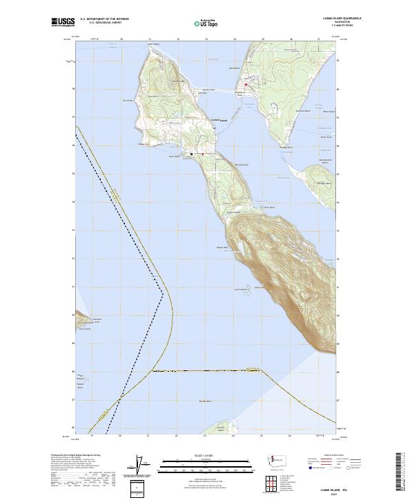 US Topo 7.5-minute map for Lummi Island WA