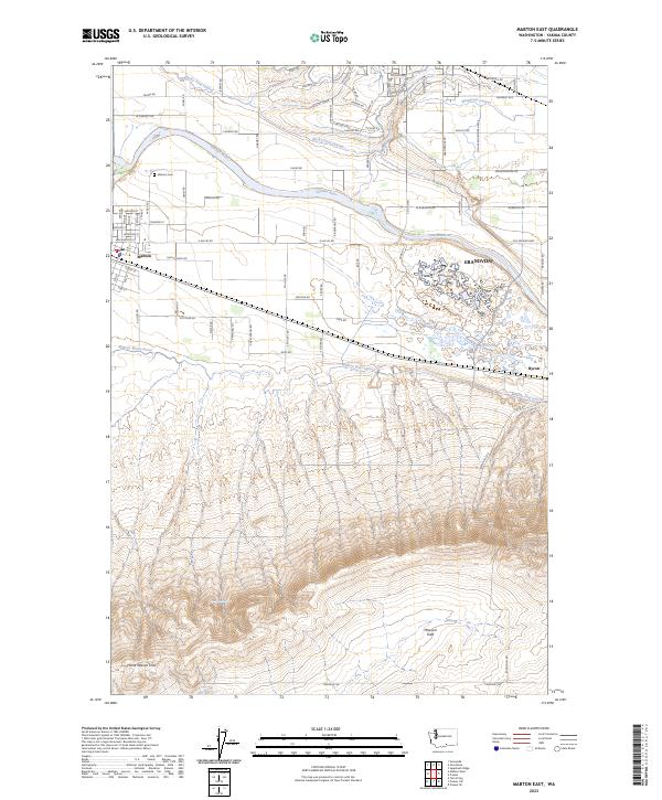 US Topo 7.5-minute map for Mabton East WA