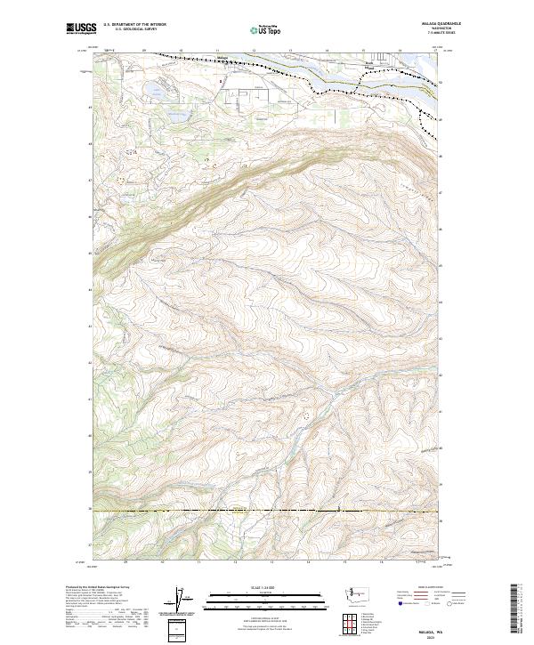 US Topo 7.5-minute map for Malaga WA