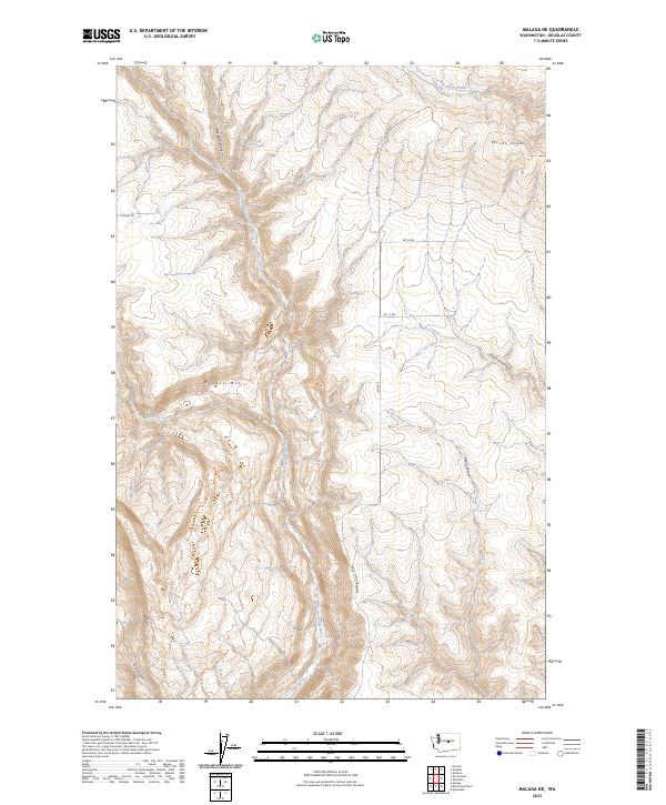 US Topo 7.5-minute map for Malaga NE WA