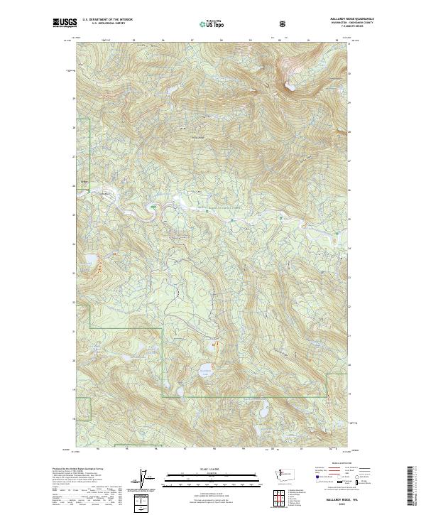 US Topo 7.5-minute map for Mallardy Ridge WA