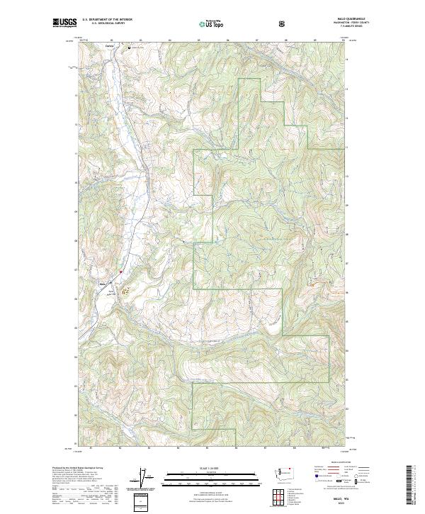 US Topo 7.5-minute map for Malo WA