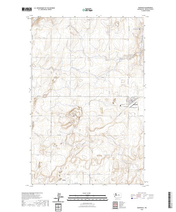 US Topo 7.5-minute map for Mansfield WA