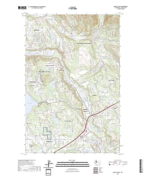 US Topo 7.5-minute map for Maple Valley WA