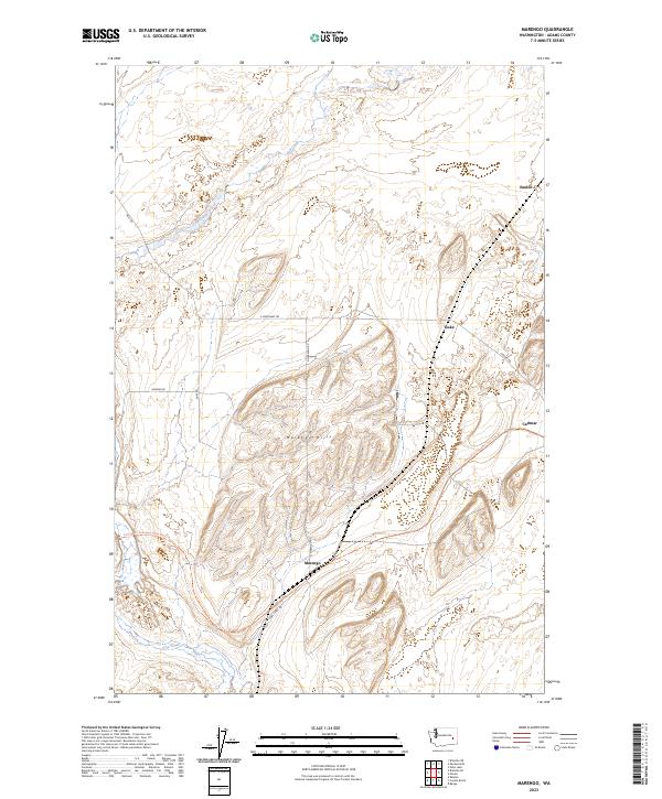 US Topo 7.5-minute map for Marengo WA