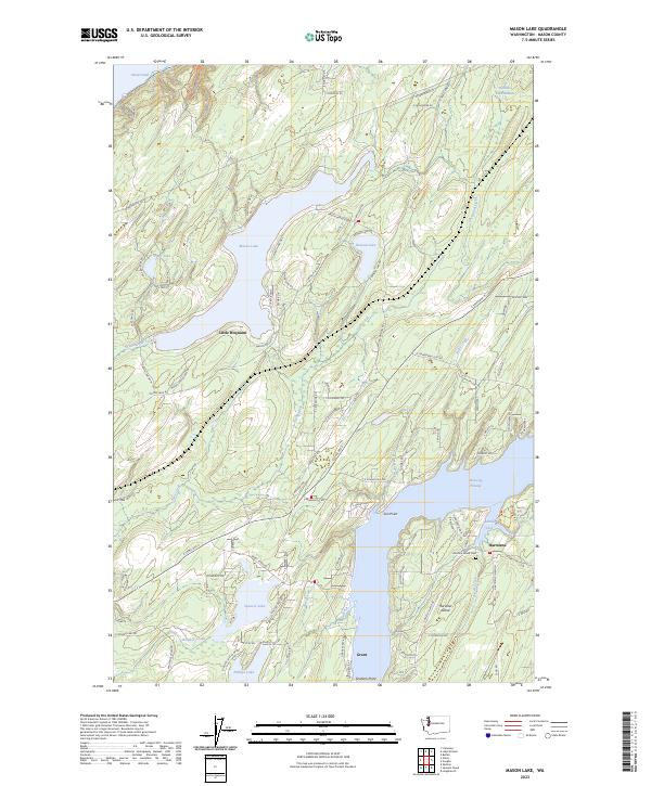 US Topo 7.5-minute map for Mason Lake WA