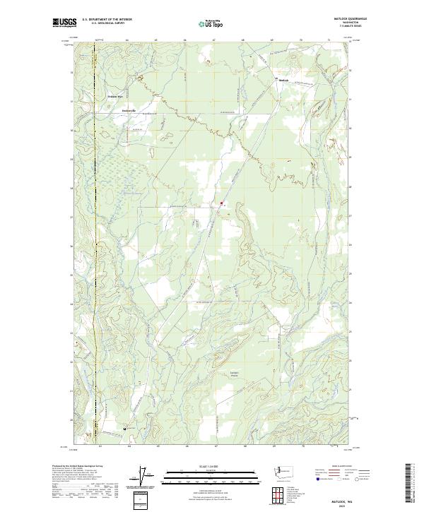 US Topo 7.5-minute map for Matlock WA