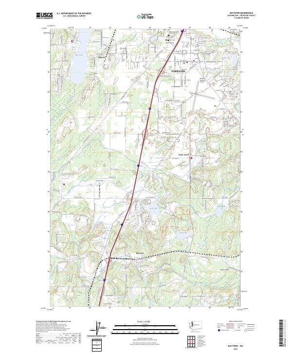 US Topo 7.5-minute map for Maytown WA