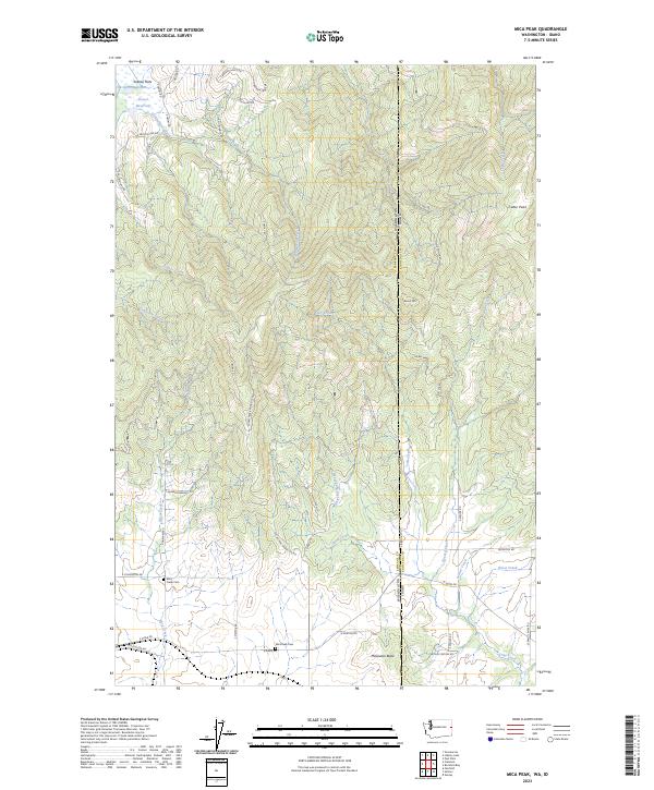 US Topo 7.5-minute map for Mica Peak WAID