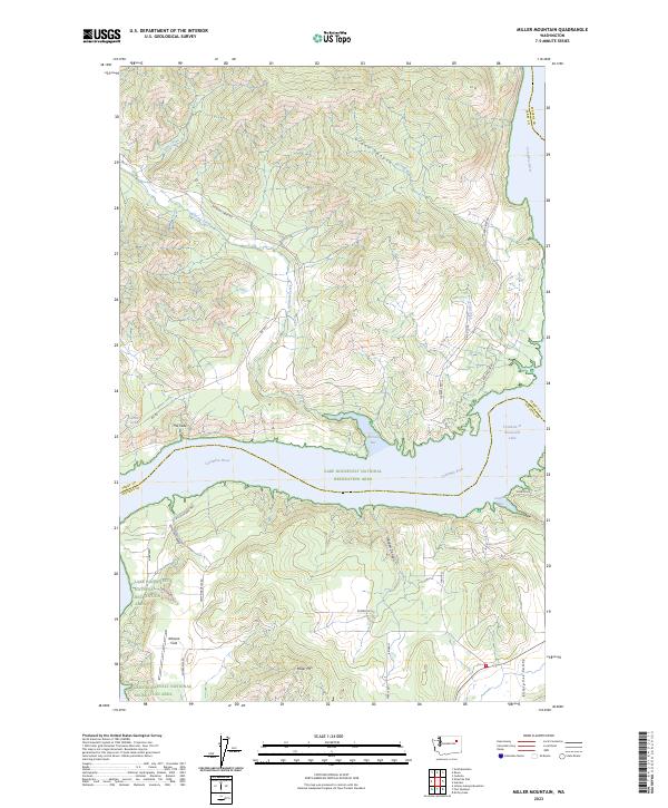 US Topo 7.5-minute map for Miller Mountain WA